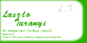 laszlo turanyi business card